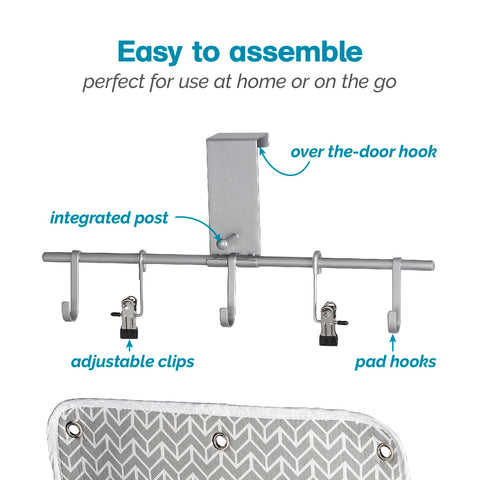 Polder travel-ready setup highlighting compact packing and quick setup.