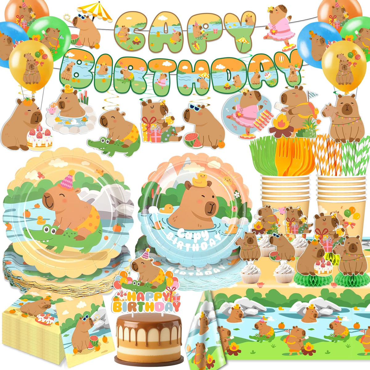 Polinook Capybara banner for a festive welcome.