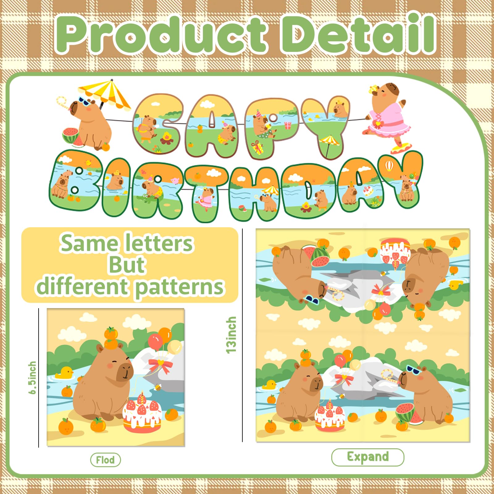 Polinook Capybara cake topper for a charming birthday centerpiece.