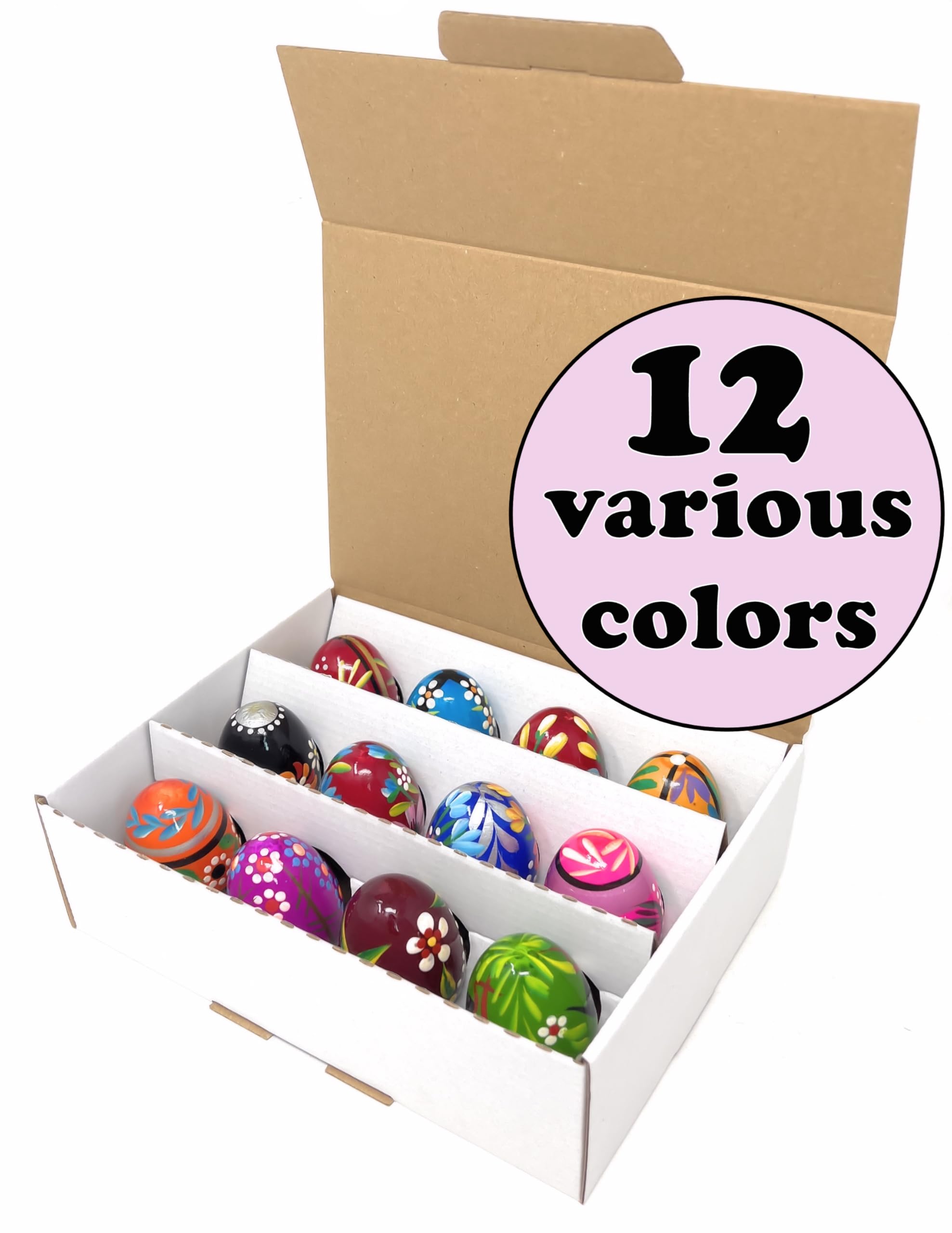 Handpainted wooden eggs from Importer AM celebrate Polish craft and warmth.