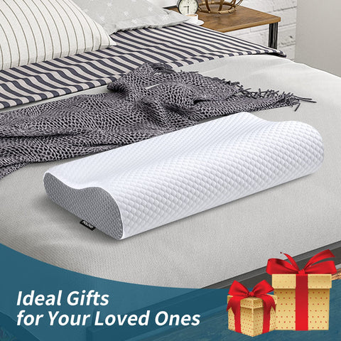 Polovo memory foam pillow maintains shape and resilience through the night.