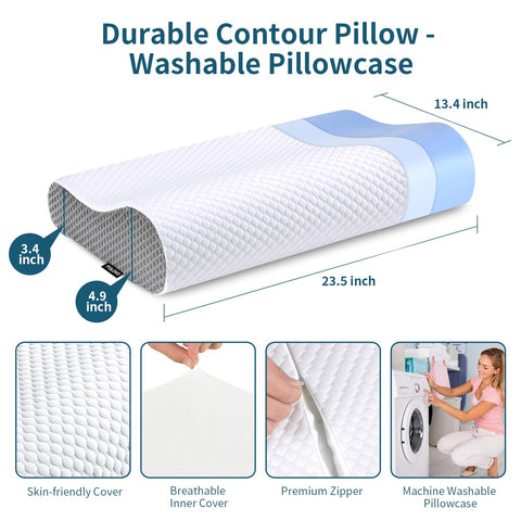 Polovo pillow supports head and neck, reducing shoulder pressure.