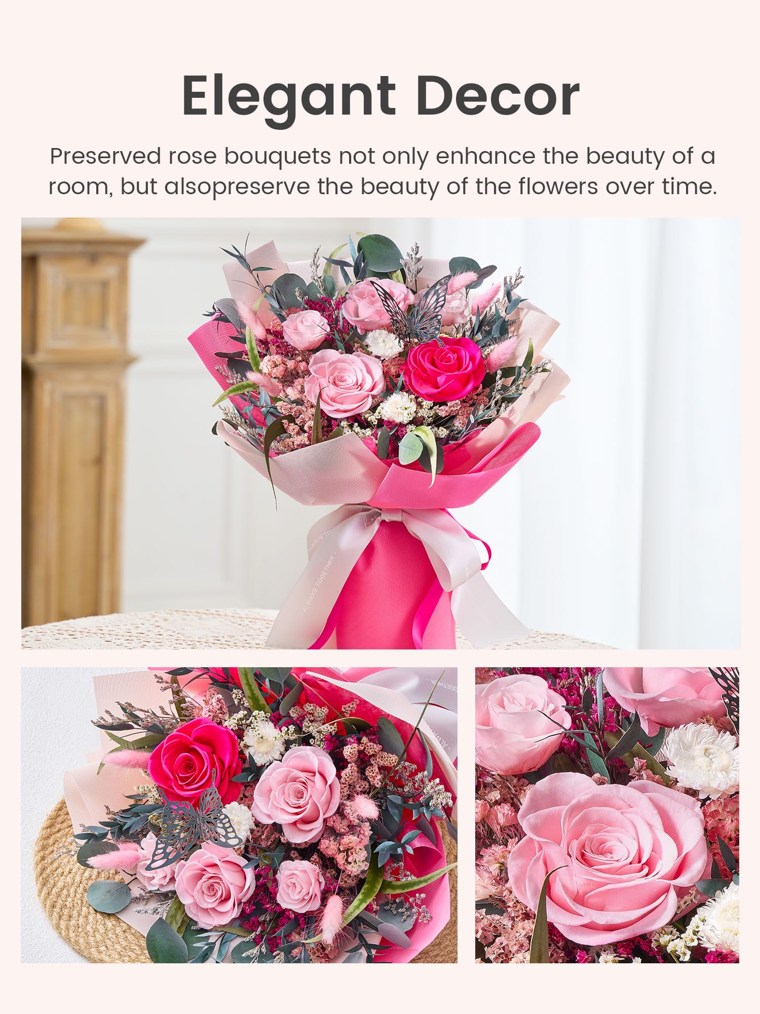Polylove hand-made bouquet, crafted by skilled florists.