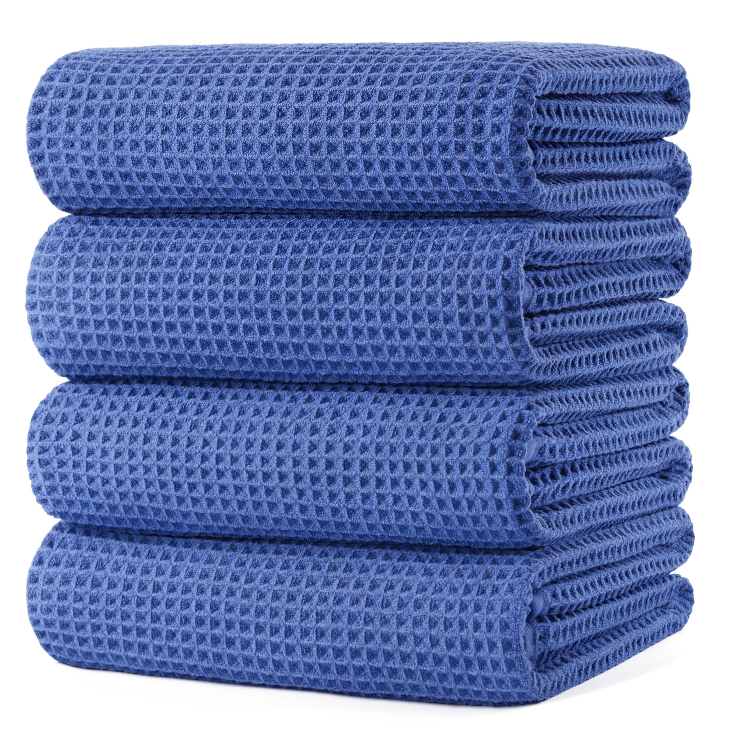 POLYTE 430gsm microfiber towel oversize for quick drying and plush softness.