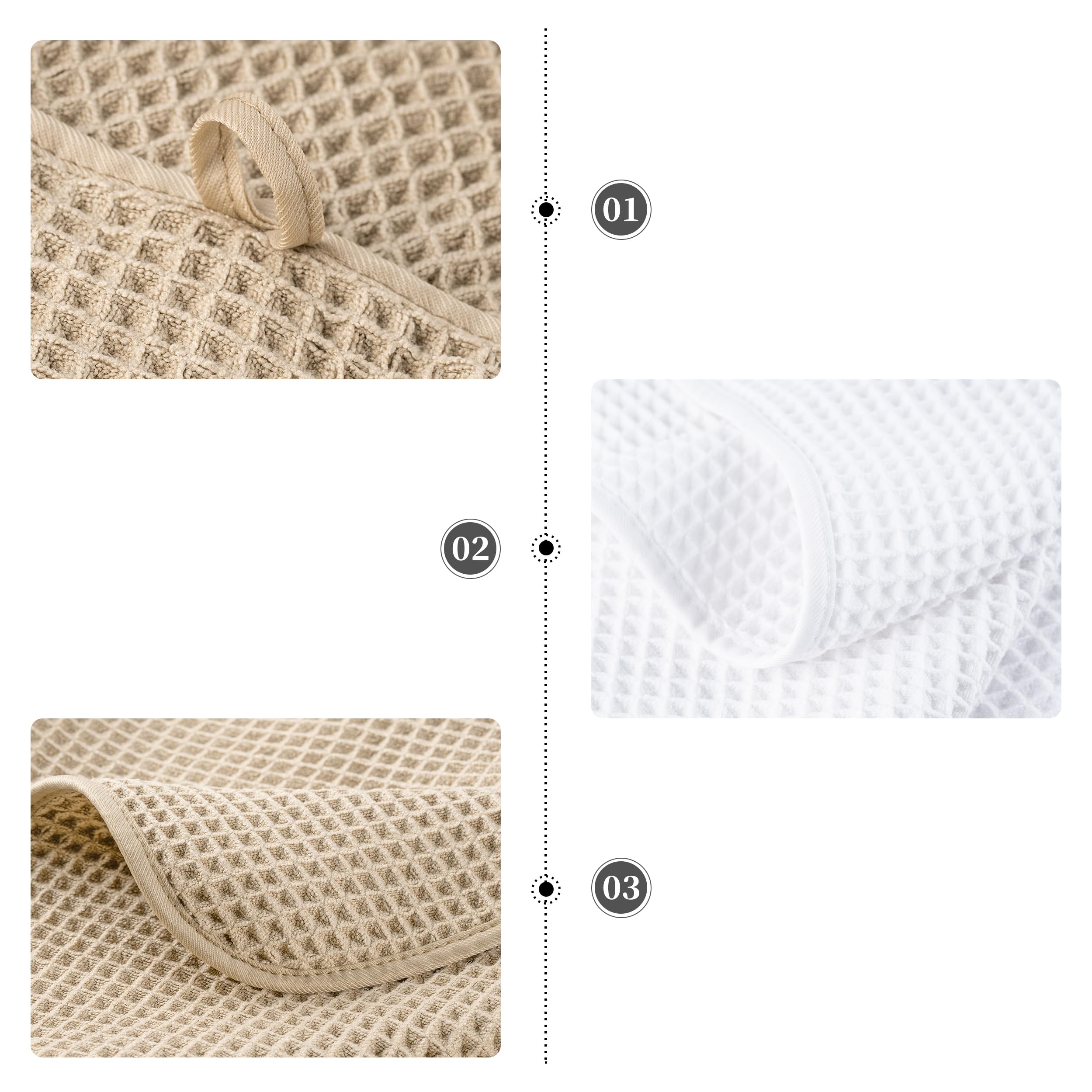 POLYTE 430 gsm microfiber close-up highlights plush density and quick-dry performance.