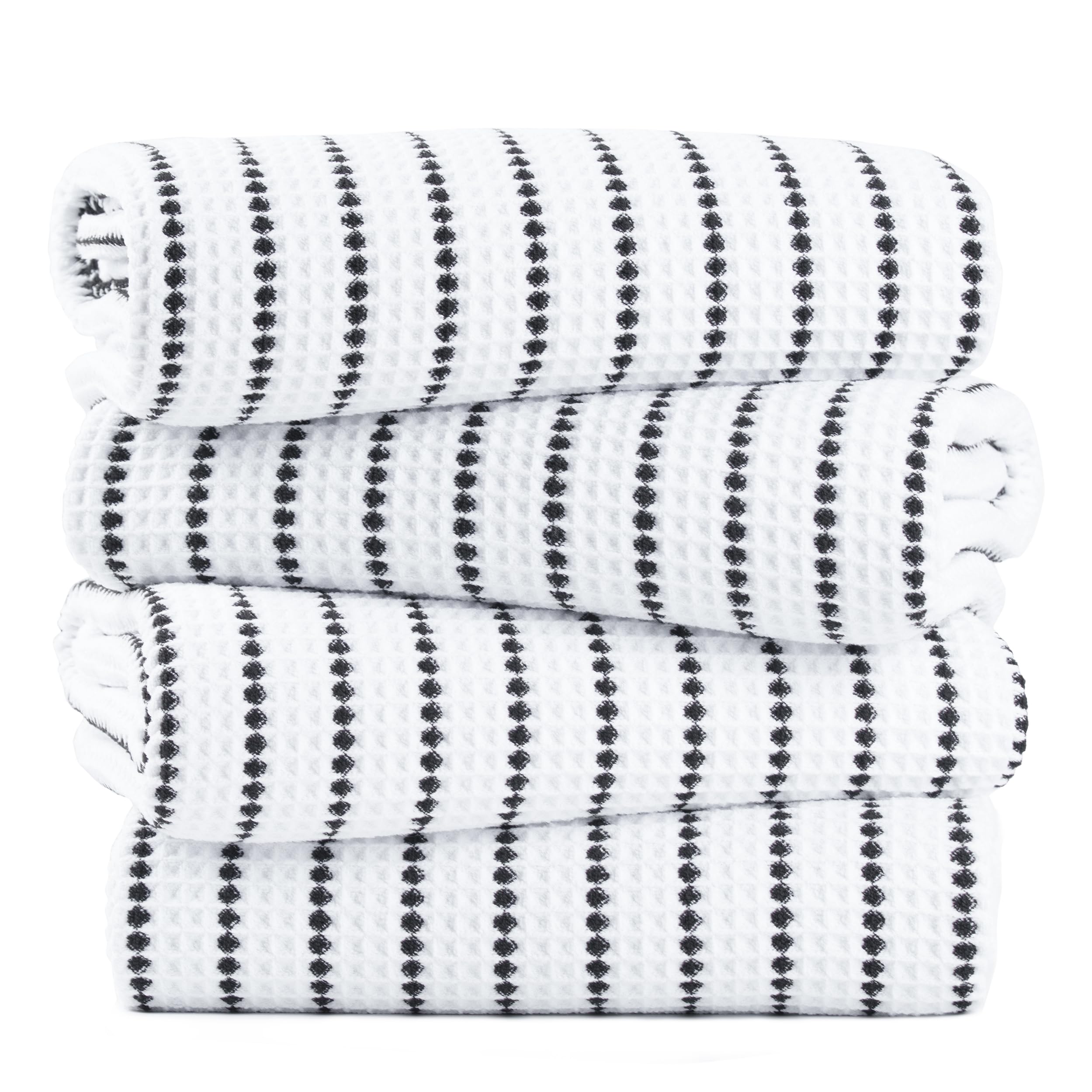 POLYTE 430 GSM oversized waffle towel close-up showing soft, quick-drying microfiber