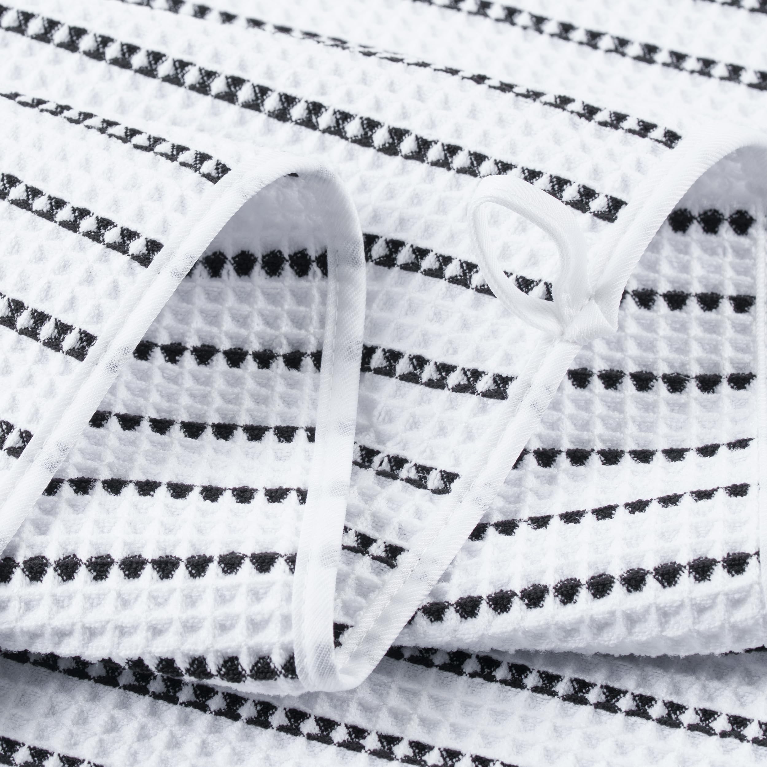 POLYTE waffle weave dries quickly, reducing damp odors after use