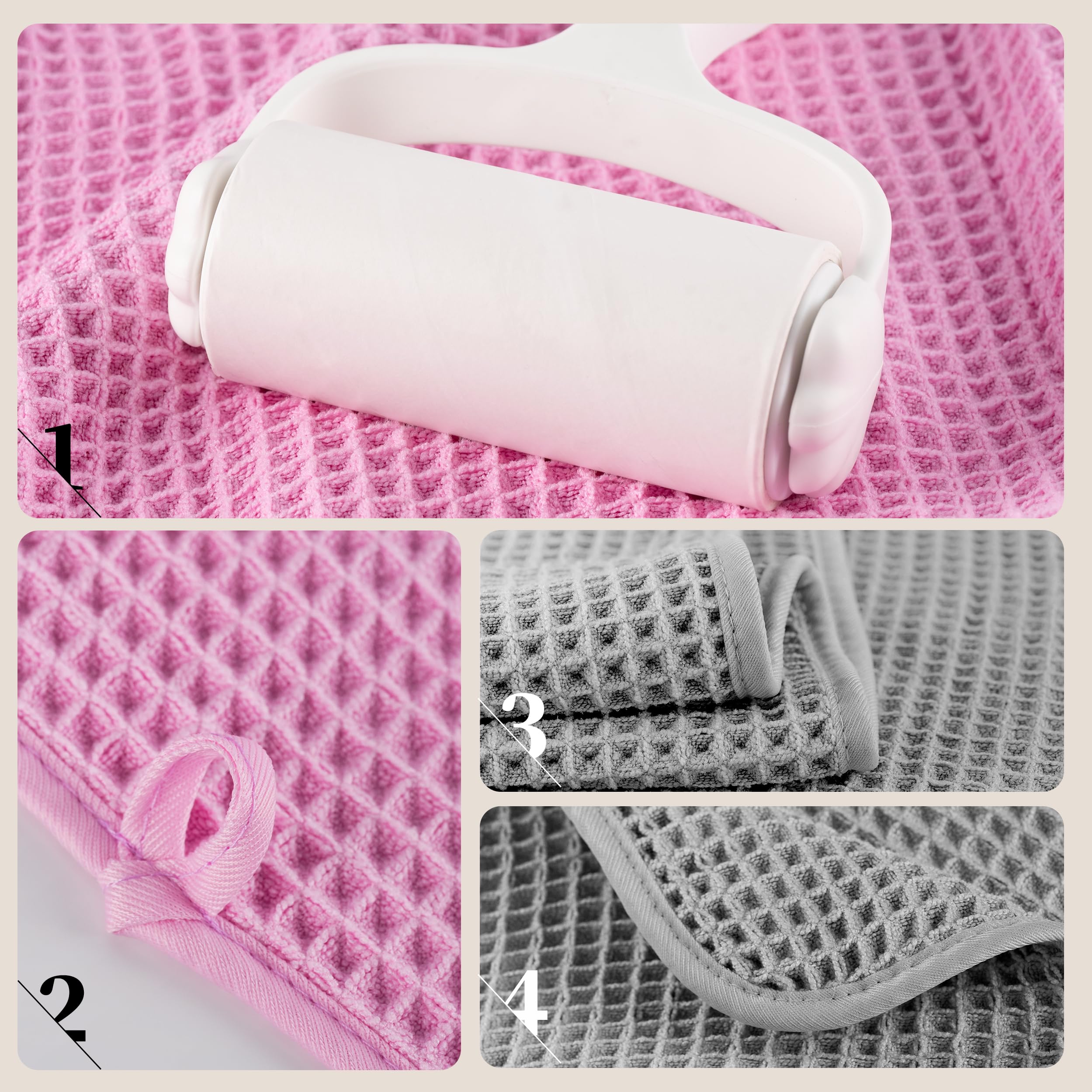 POLYTE deluxe microfiber towel 430gsm delivers plush absorption without bulk.
