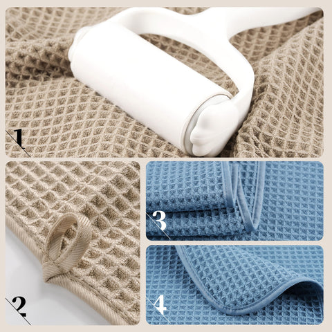 Towel hanging to dry demonstrates fast-drying performance and odor control.