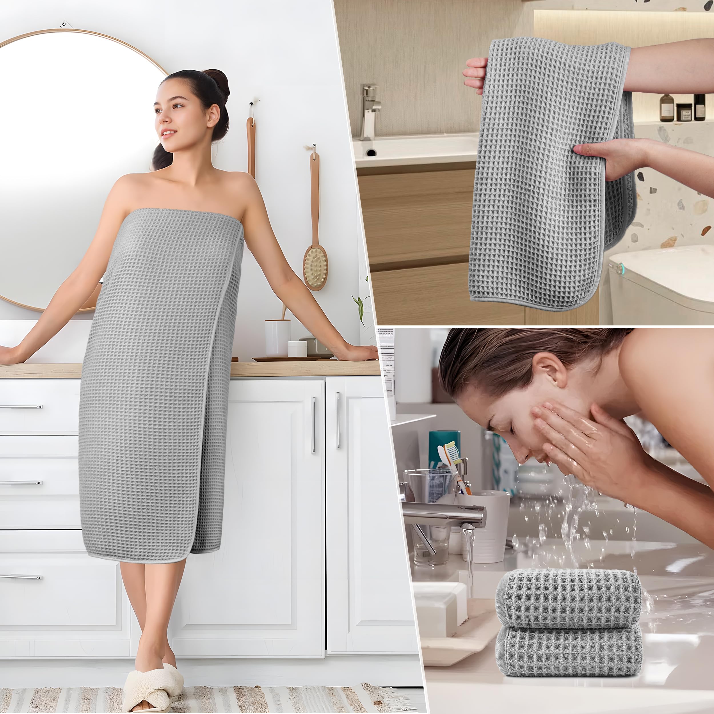 POLYTE hand towel 16x30 inches hanging, quick-drying design