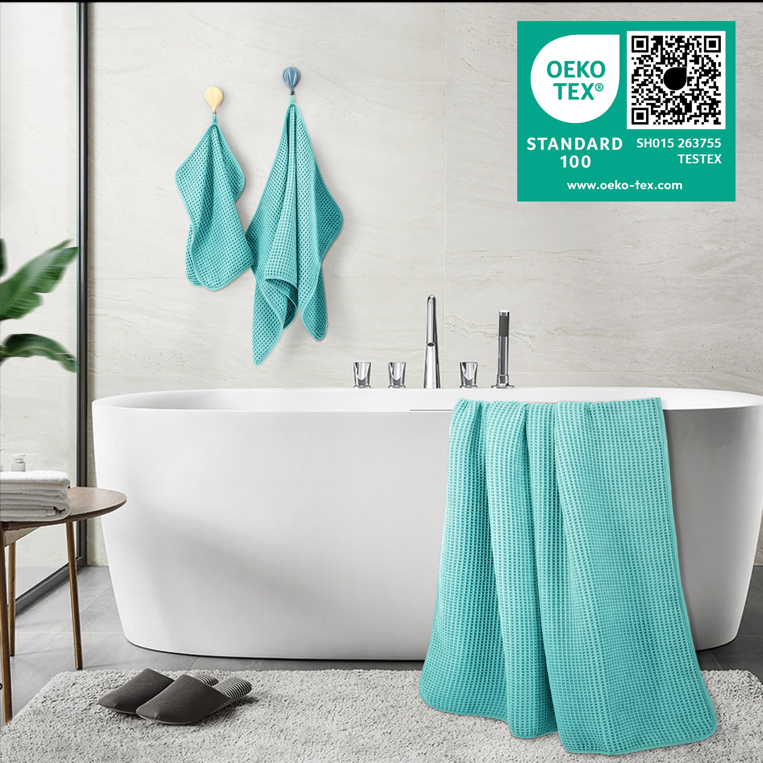 POLYTE hand towel 16x30 ready for daily use and quick drying.