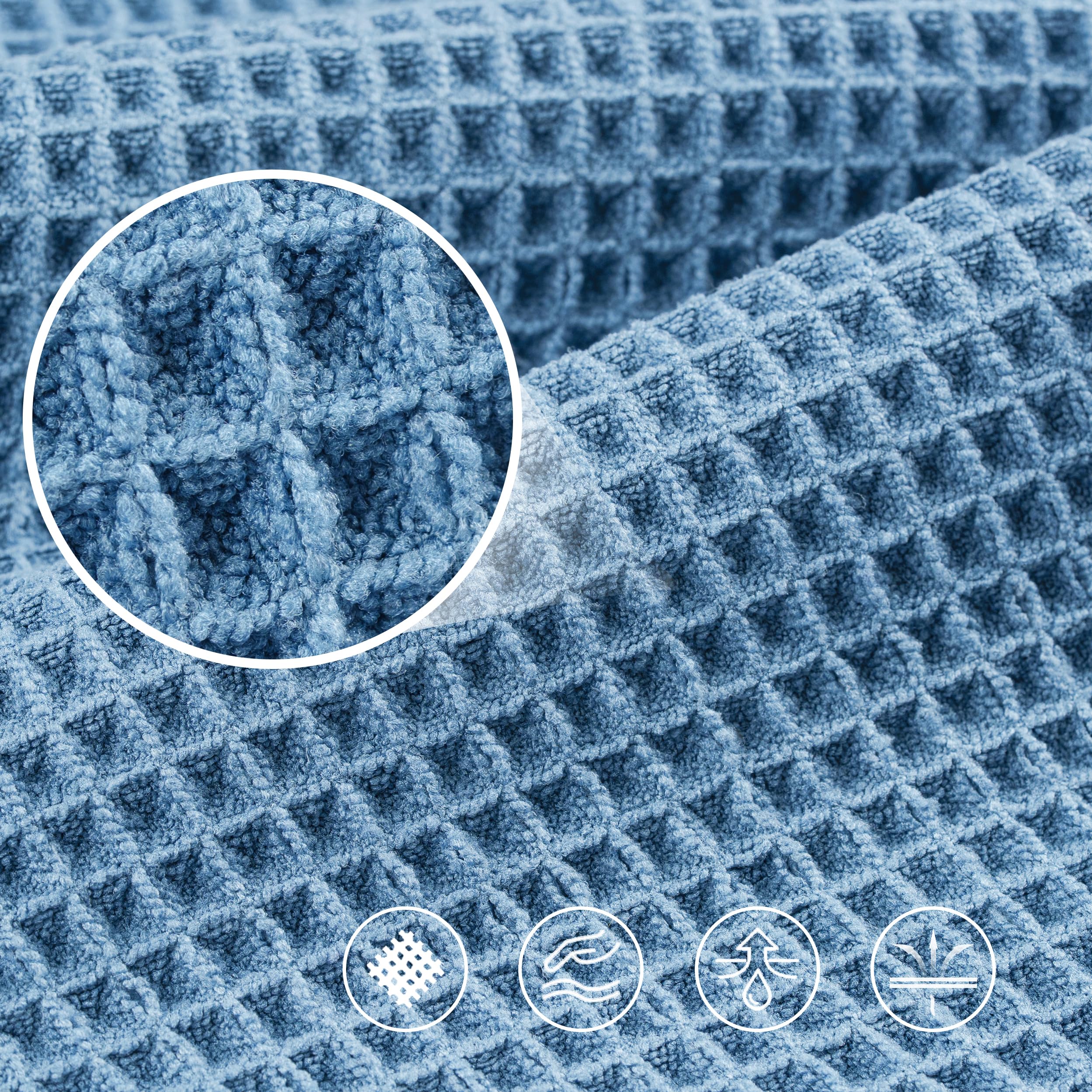 POLYTE towel folded for travel, gym, or pool use in a compact form.