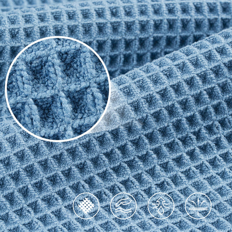 POLYTE towel folded for travel, gym, or pool use in a compact form.