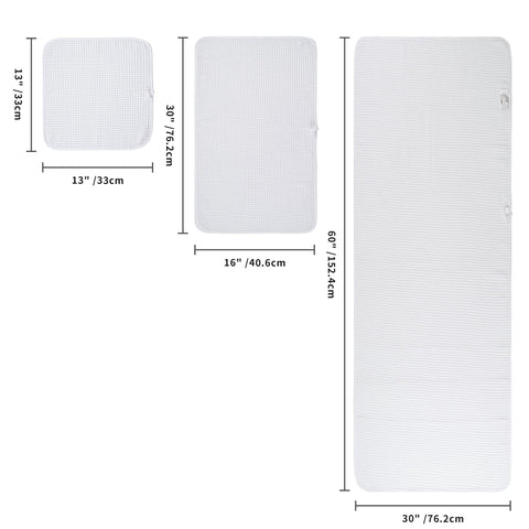 POLYTE waffle hand towel 16x30 highlighting convenient size for daily drying