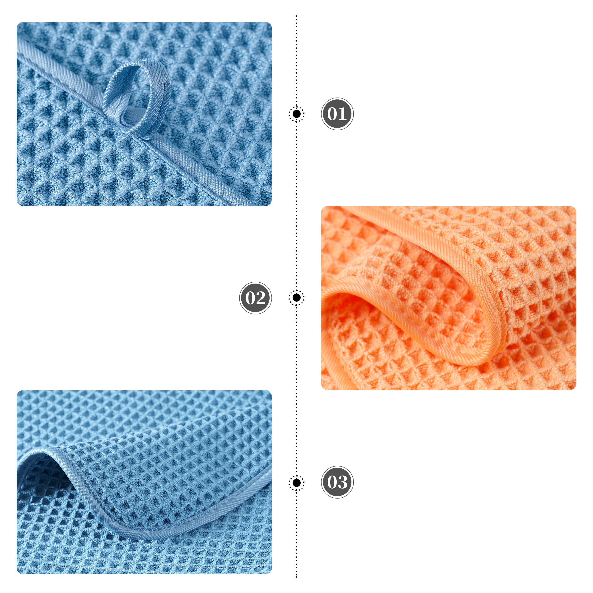 POLYTE waffle quick-dry closeup demonstrates fast drying fibers