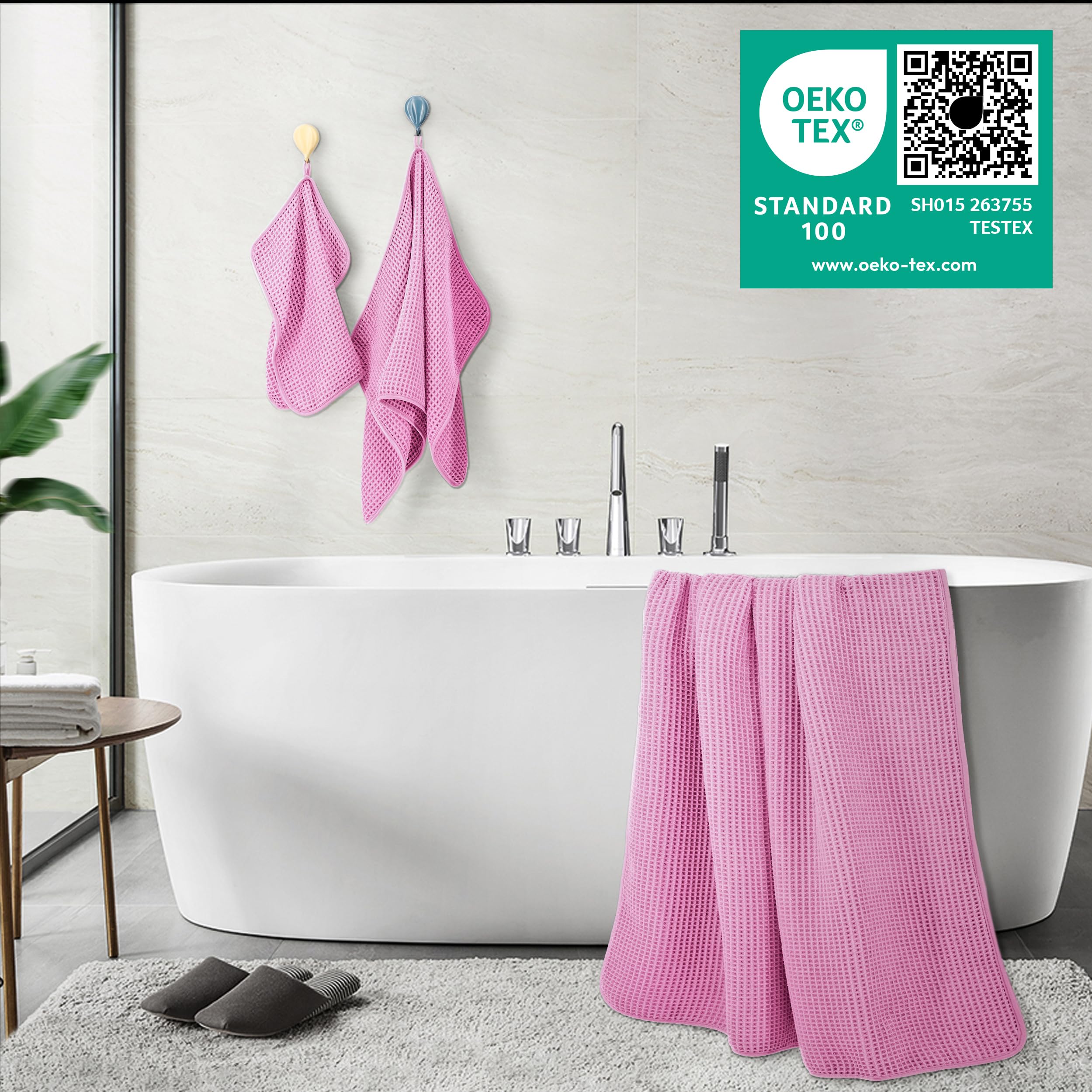 POLYTE washcloth 13x13 in with gentle exfoliating texture for cleansing.