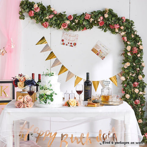 PONKING Christmas decoration garland for festive, maintenance-free decor