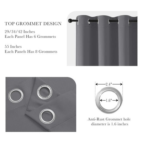 PONY DANCE curtains bedroom decor grey installed, ideal for private, quiet nighttime living.