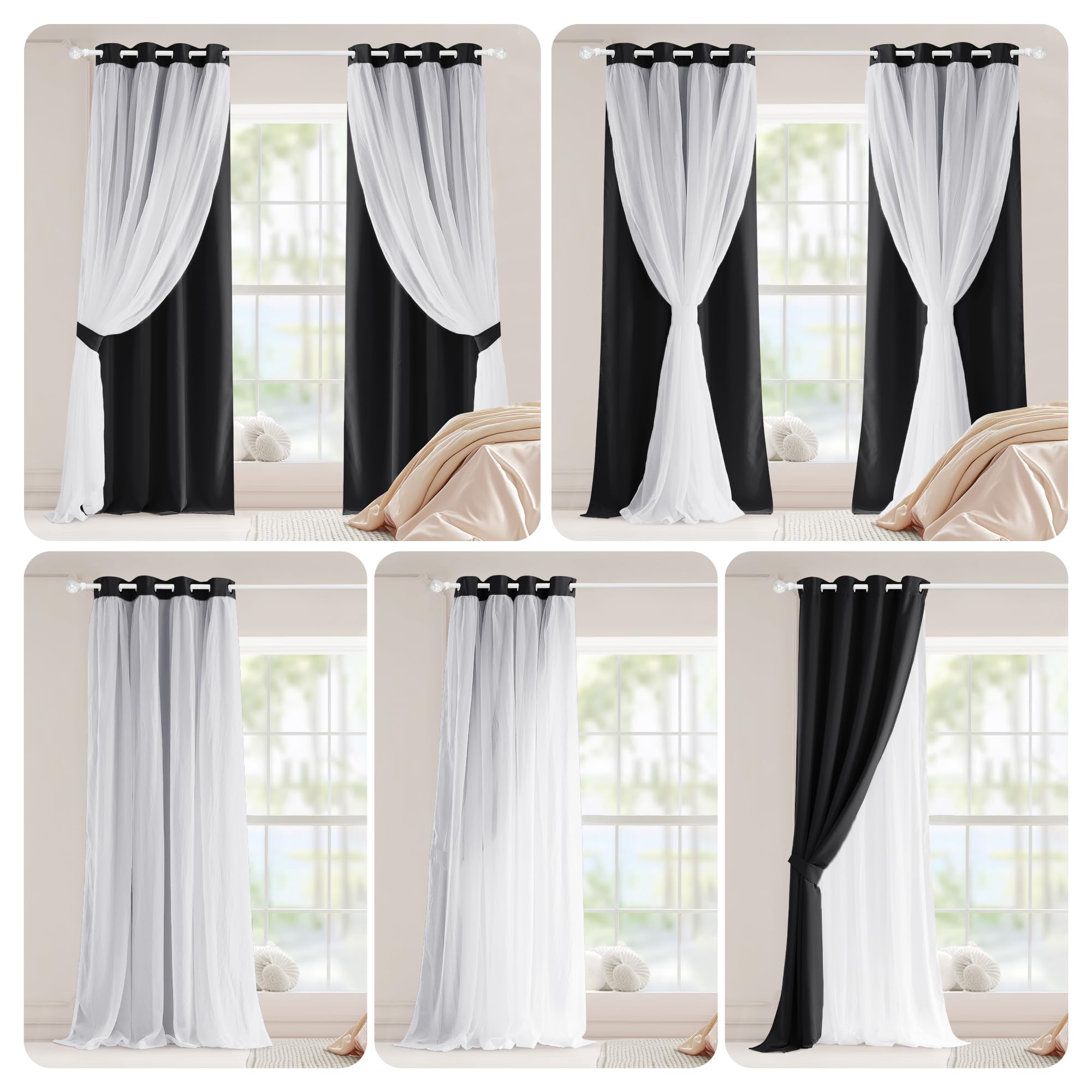 PONY DANCE 8-grommet header ensures smooth, durable hanging and stable drape.