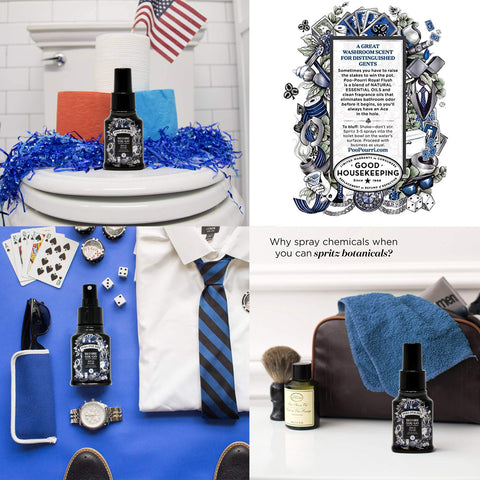 Poo-Pourri Fresh Air bottle with jasmine and mint to refresh the bathroom.