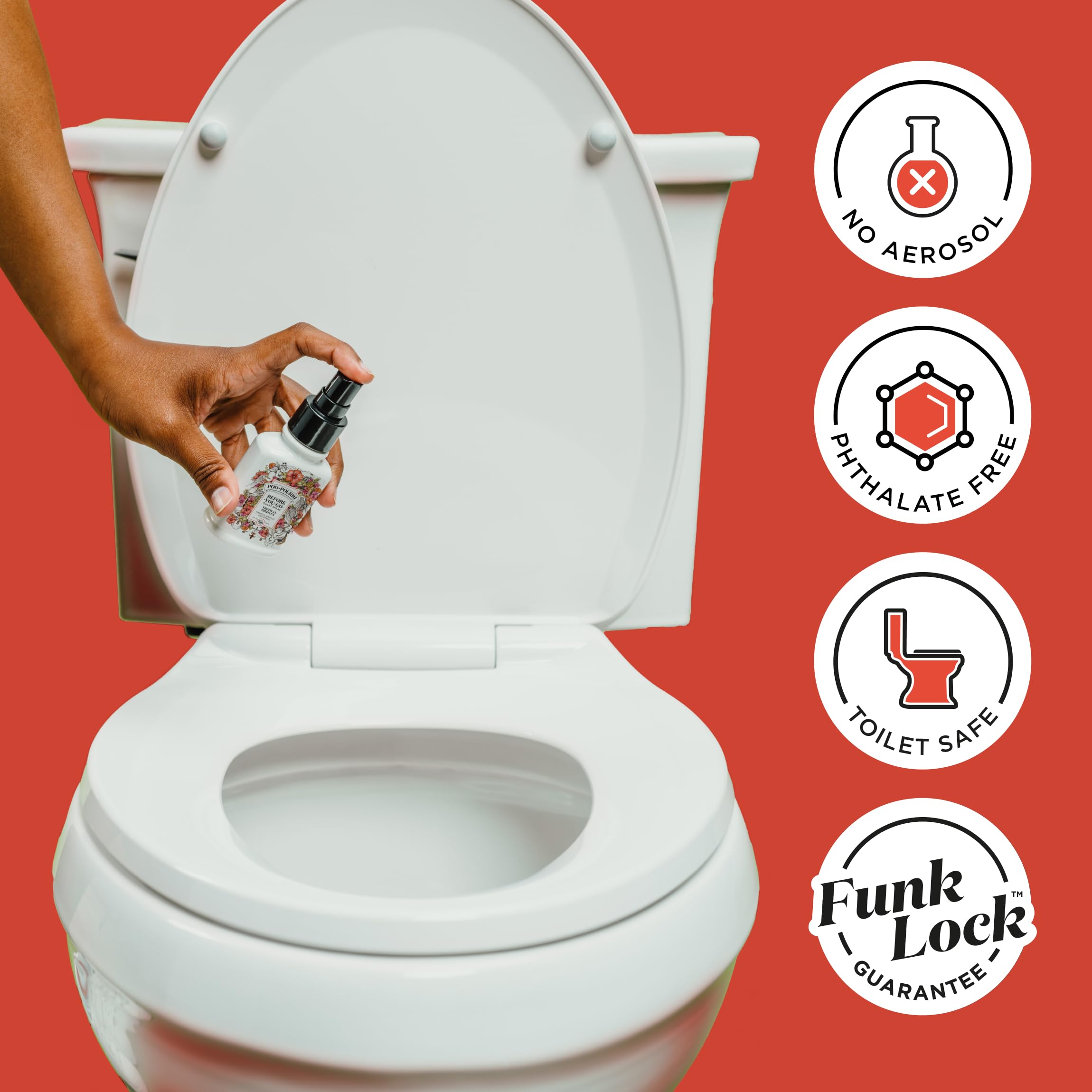Poo-Pourri Lavender Vanilla mini bottle for discreet bathroom refresh