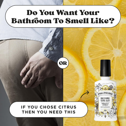 Poo-Pourri refillable 8oz bottle demonstrates long-lasting use up to 400 sprays.