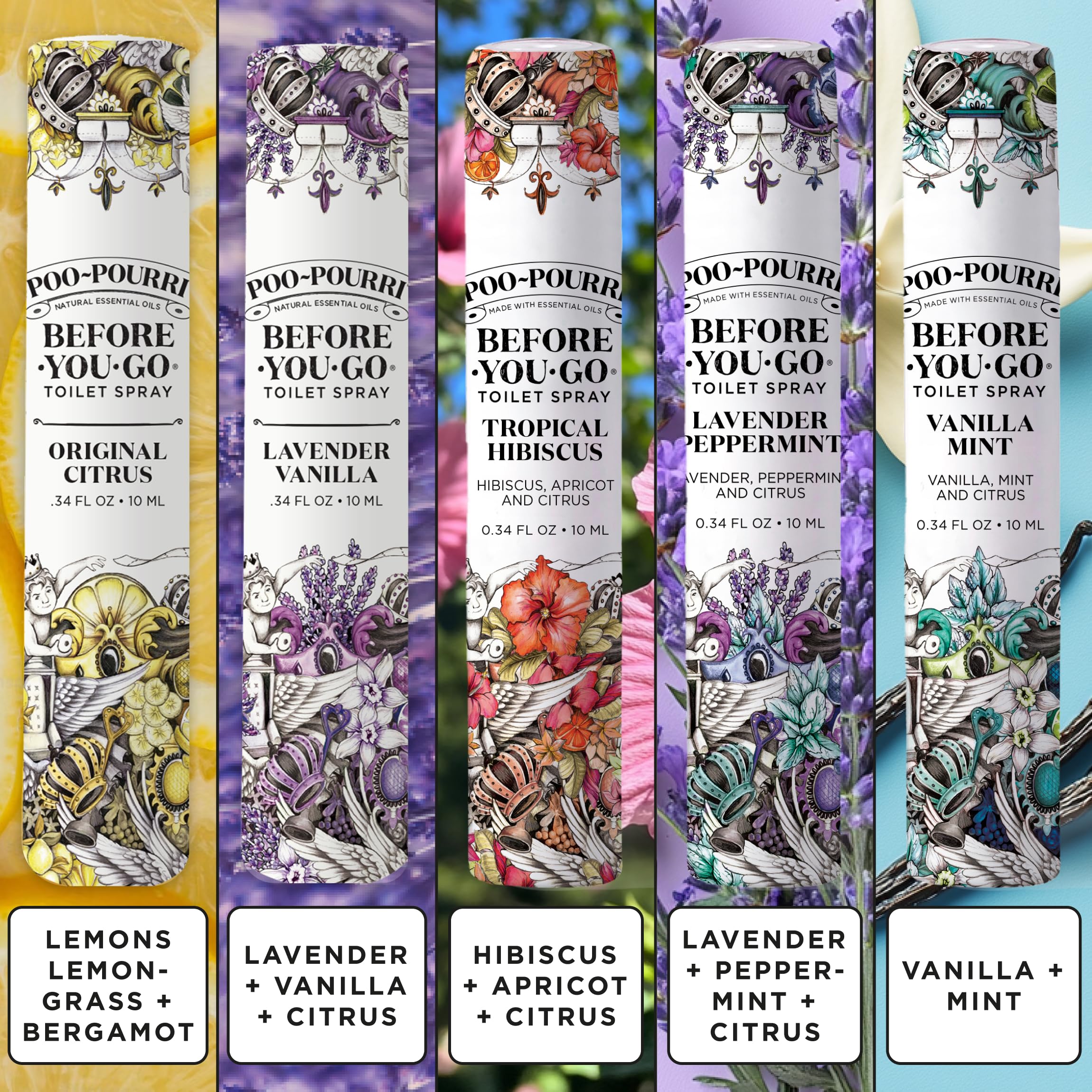 Poo-Pourri Tropical Hibiscus travel spray delivers quick odor masking