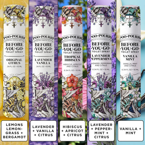 Poo-Pourri Tropical Hibiscus travel spray delivers quick odor masking