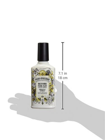 Poo-Pourri water surface barrier image highlights its odor-trapping action.