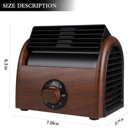 POOCCI desk fan powerful wind output helps quickly cool your workspace