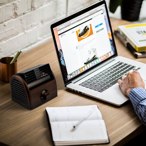 POOCCI desk fan quiet operation ideal for sleep or focused work