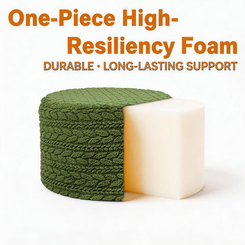Poofieotto pouf green 20x20 provides flexible seating and foot support