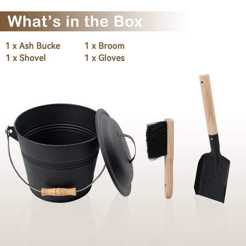 Poofzy ash bucket lid tightly sealed to minimize spills during transport