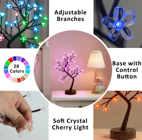 Pooqla DIY adjustable branches let you shape the display for your room.