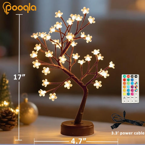 Pooqla table-top light suited for desks, bedrooms, and events.