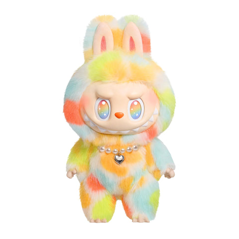 POP MART Monsters Rock the Universe plush doll close-up highlighting vibrant colors for decor