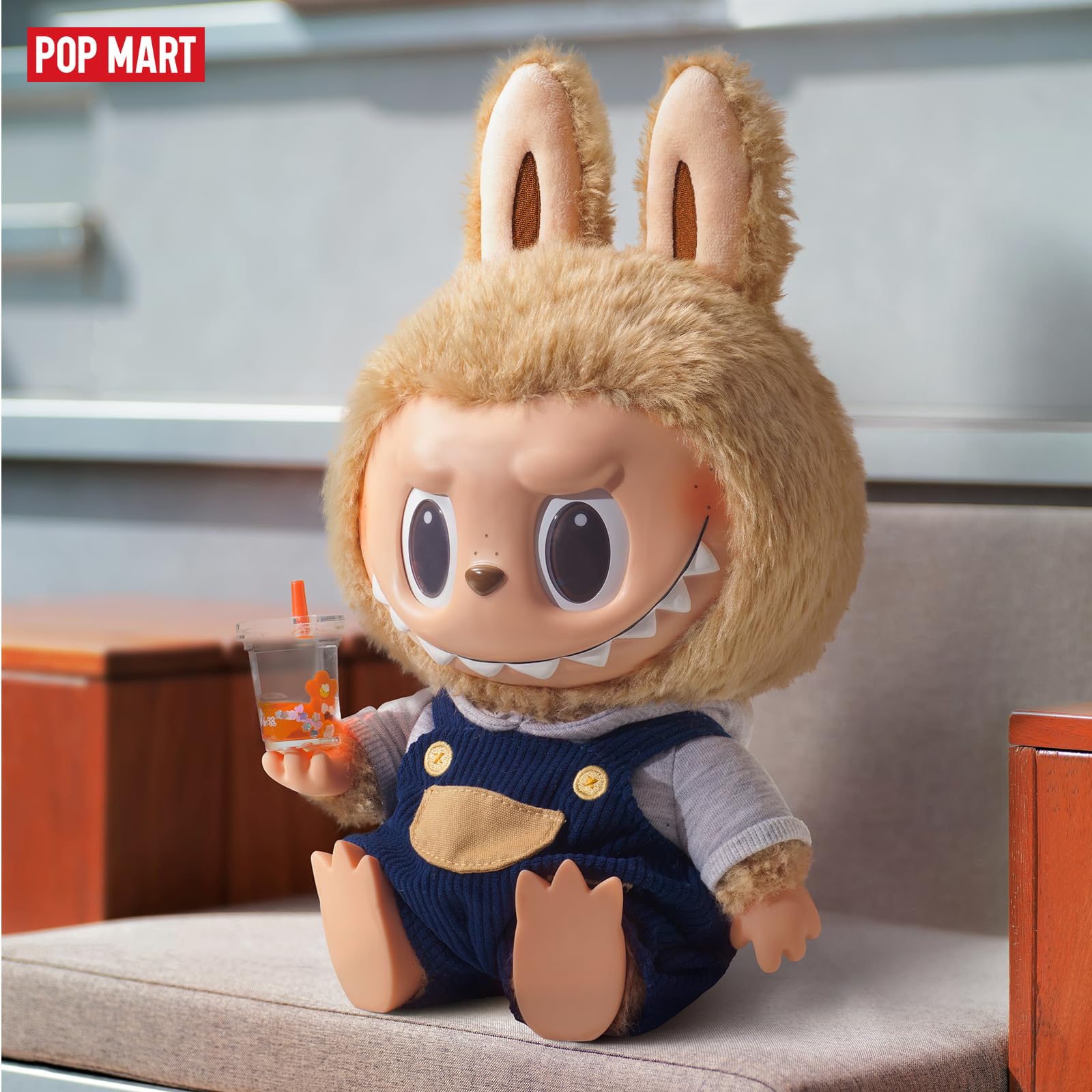 POP MART Labubu Time to Chill decor on a shelf adds playful style