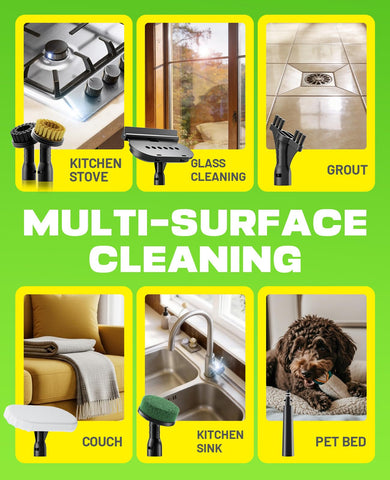 Accessory kit included with POPCHOSE steam cleaner