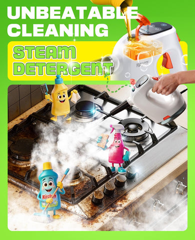 Detachable transparent water tank on POPCHOSE steam cleaner for easy monitoring