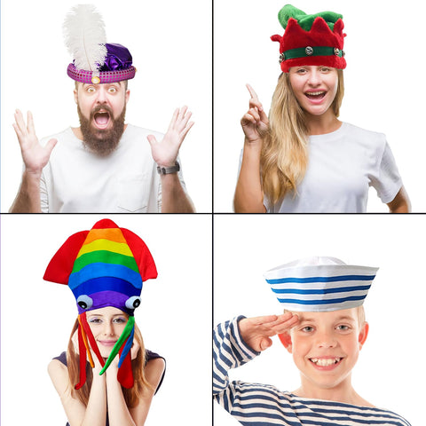 POPCIEL assorted hats ideal for weddings, birthdays, and bachelor celebrations.
