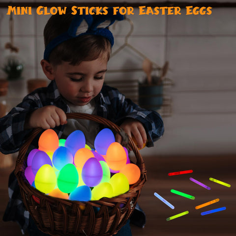 POPGIFTU mini glow sticks sky-blue glow for water activities.