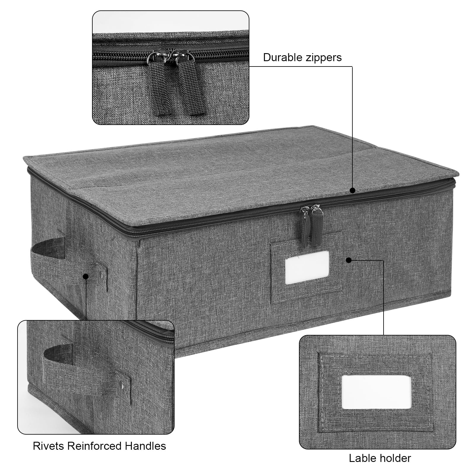 Popoly 5 felt dividers keep plates from scratching during transport.