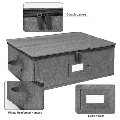 Popoly 5 felt dividers keep plates from scratching during transport.