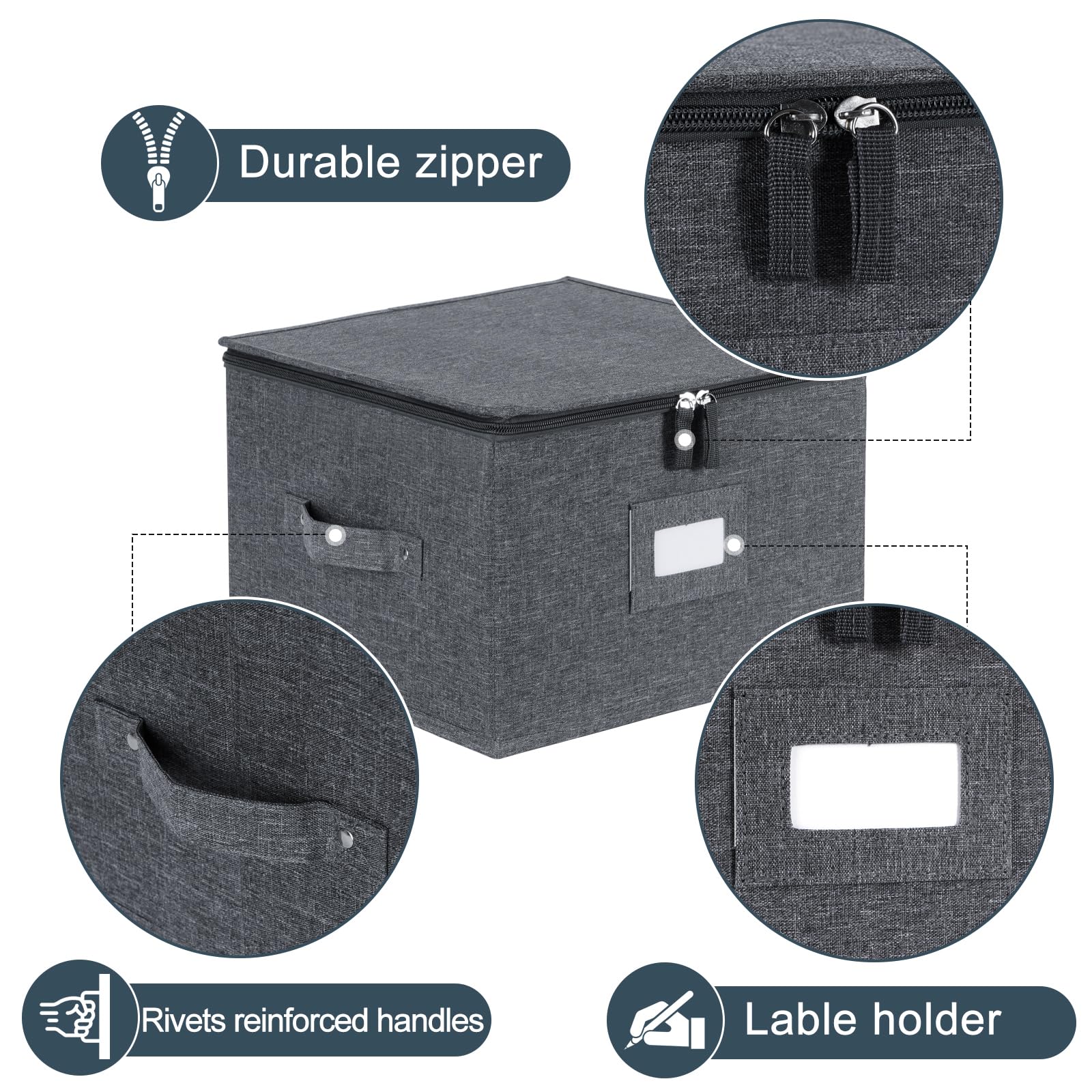 Popoly dustproof lid keeps contents clean and protected.