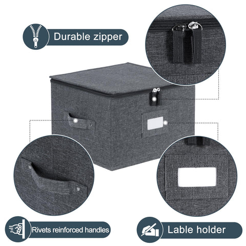 Popoly dustproof lid keeps contents clean and protected.