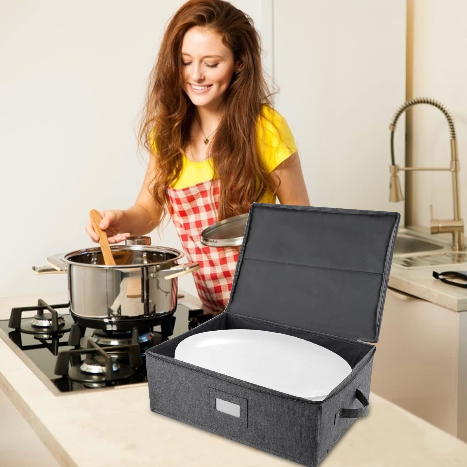 Popoly label holder helps identify contents quickly at a glance.