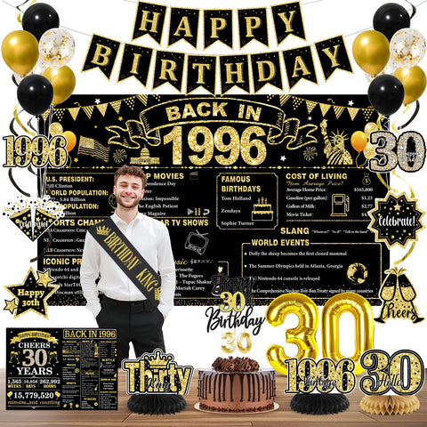 PopularLdo 30th birthday sash adds bold style for memorable photos.