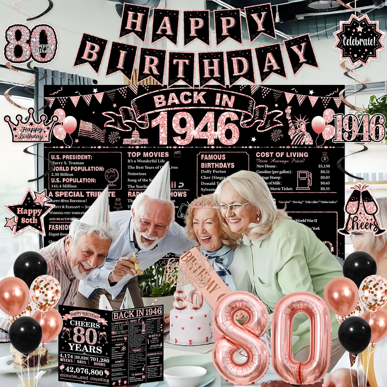 PopularLdo backdrop-hanging-swirl creates a photo-worthy birthday ambience