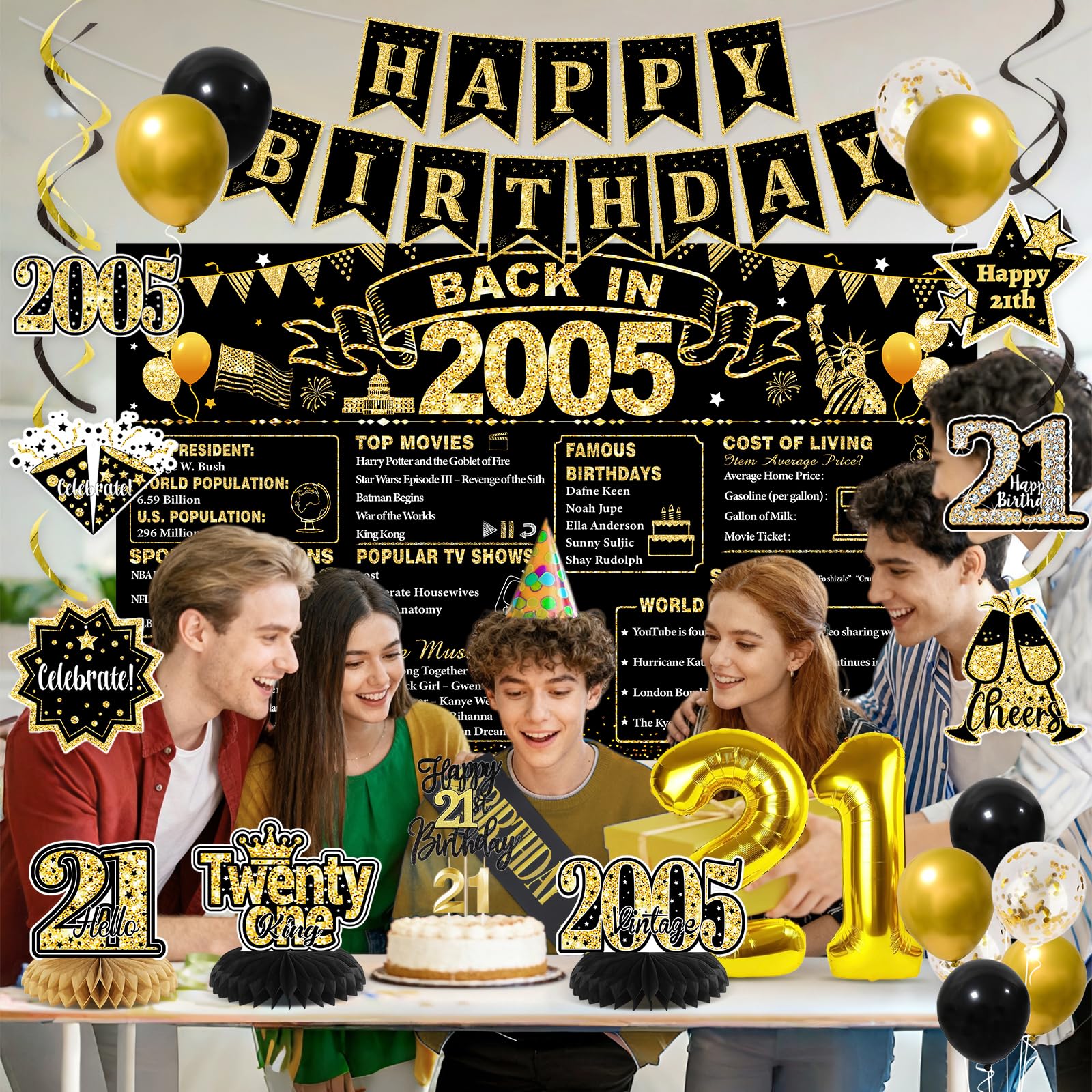 PopularLdo banner with swirls creates a festive photo backdrop.