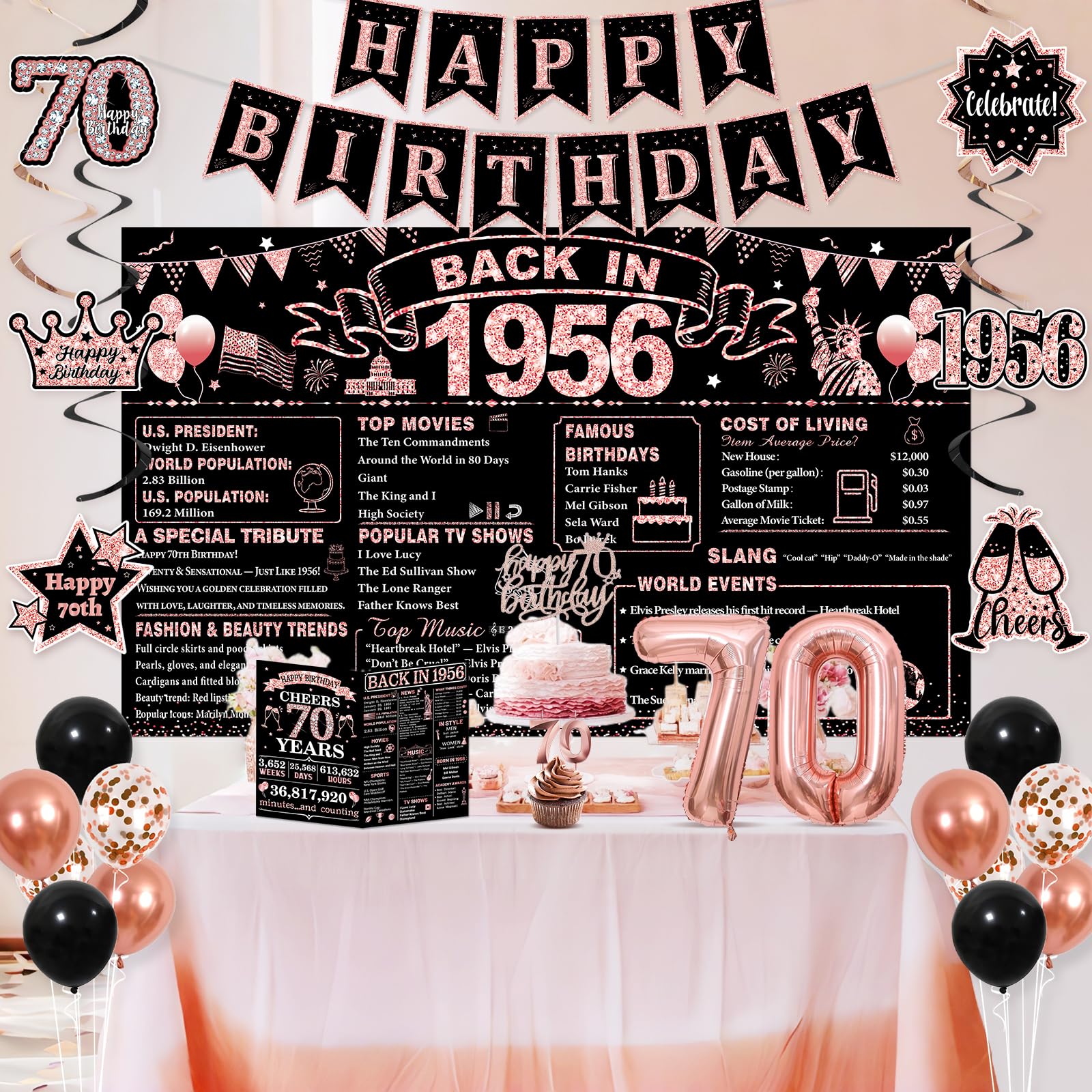 PopularLdo cake topper 70 adds festive sparkle to the cake.